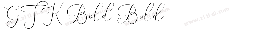 GTK Bold Bold字体转换